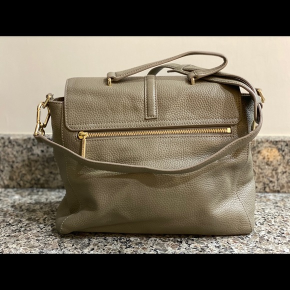 Tory Burch Leather Pebbled Crossbody Satchel Large - Picture 3 of 8